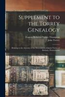 Supplement to the Torrey Genealogy