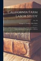 California Farm Labor Study