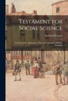 Testament for Social Science