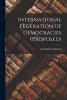 International Federation of Democracies (Proposed)