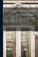 Studies of Perosis in Growing Chicks