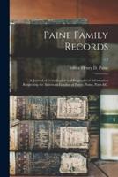 Paine Family Records