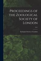 Proceedings of the Zoological Society of London; 1917