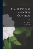 Plant Disease and Pest Control; C227