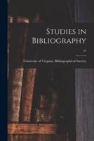Studies in Bibliography; 47