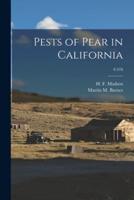 Pests of Pear in California; C478