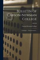 Bulletin of Carson-Newman College