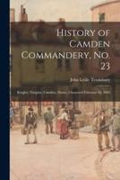 History of Camden Commandery, No. 23