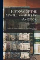 History of the Sewell Families in America