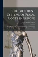 The Different Systems of Penal Codes in Europe