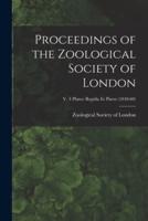 Proceedings of the Zoological Society of London; V. 4 Plates