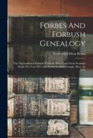 Forbes And Forbush Genealogy