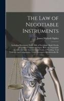 The Law of Negotiable Instruments
