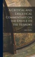 A Critical and Exegetical Commentary on the Epistle to the Hebrews