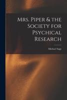 Mrs. Piper & The Society for Psychical Research