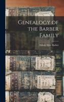 Genealogy of the Barber Family