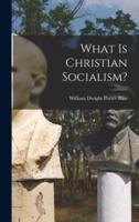 What Is Christian Socialism?