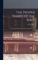 The Proper Names of the Bible