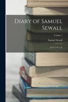 Diary of Samuel Sewall