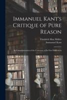 Immanuel Kant's Critique of Pure Reason