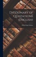 Dictionary of Quotations (English)