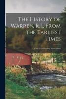 The History of Warren, R.I., From the Earliest Times