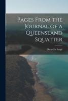 Pages From the Journal of a Queensland Squatter