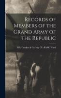 Records of Members of the Grand Army of the Republic
