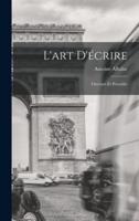 L'art D'écrire