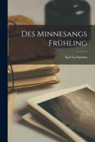 Des Minnesangs Frühling