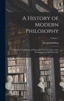 A History of Modern Philosophy