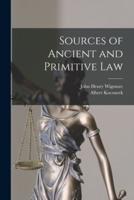 Sources of Ancient and Primitive Law