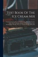 Text Book Of The Ice Cream Mix