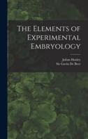 The Elements of Experimental Embryology