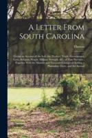 A Letter From South Carolina