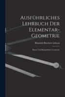 Ausführliches Lehrbuch Der Elementar-Geometrie