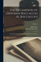 The Decameron of Giovanni Boccaccio (Il Boccaccio)