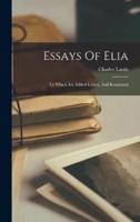 Essays Of Elia