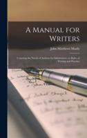 A Manual for Writers