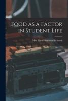 Food as a Factor in Student Life