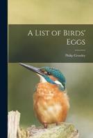 A List of Birds' Eggs