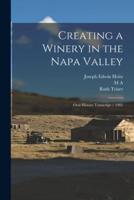 Creating a Winery in the Napa Valley