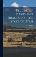 Record of Marks and Brands for the State of Utah