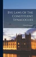Bye Laws Of The Constituent Synagogues