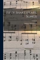 Fifty Shakespeare Songs