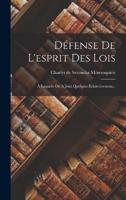 Défense De L'esprit Des Lois