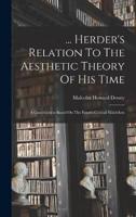 ... Herder's Relation To The Aesthetic Theory Of His Time