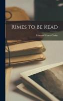 Rimes to Be Read
