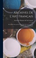 Archives De L'Art Français
