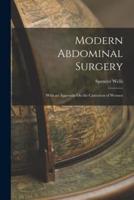 Modern Abdominal Surgery